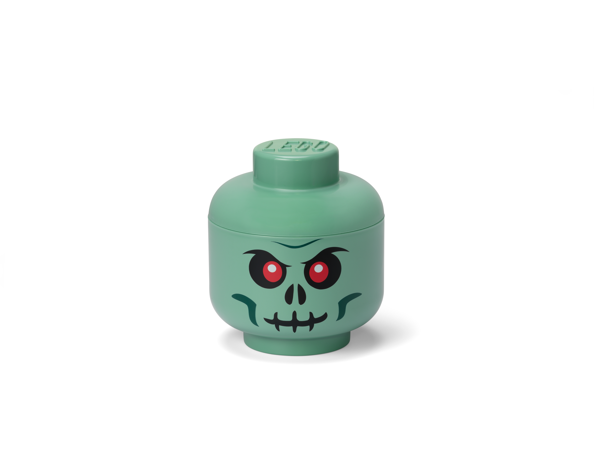 Lego Small Skeleton Storage Head  Green