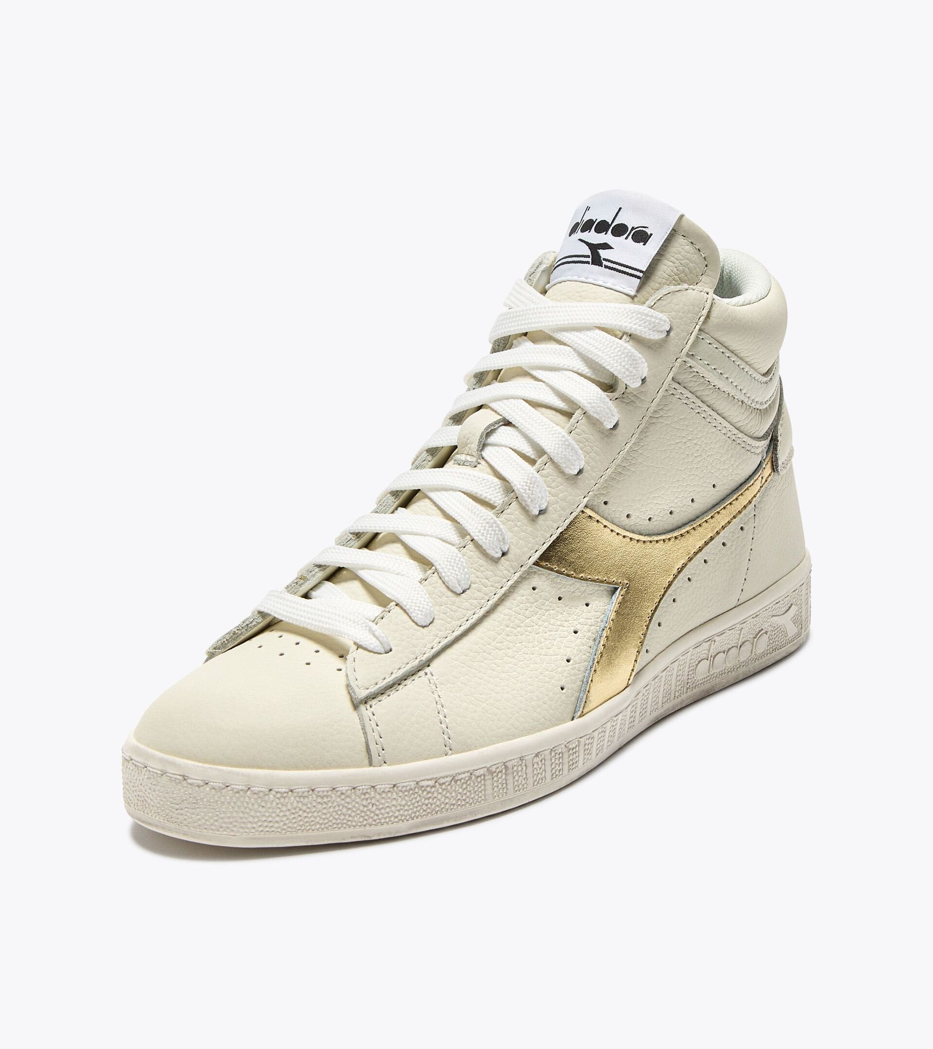Diadora Game L High Waxed Metal Wn White/Gold