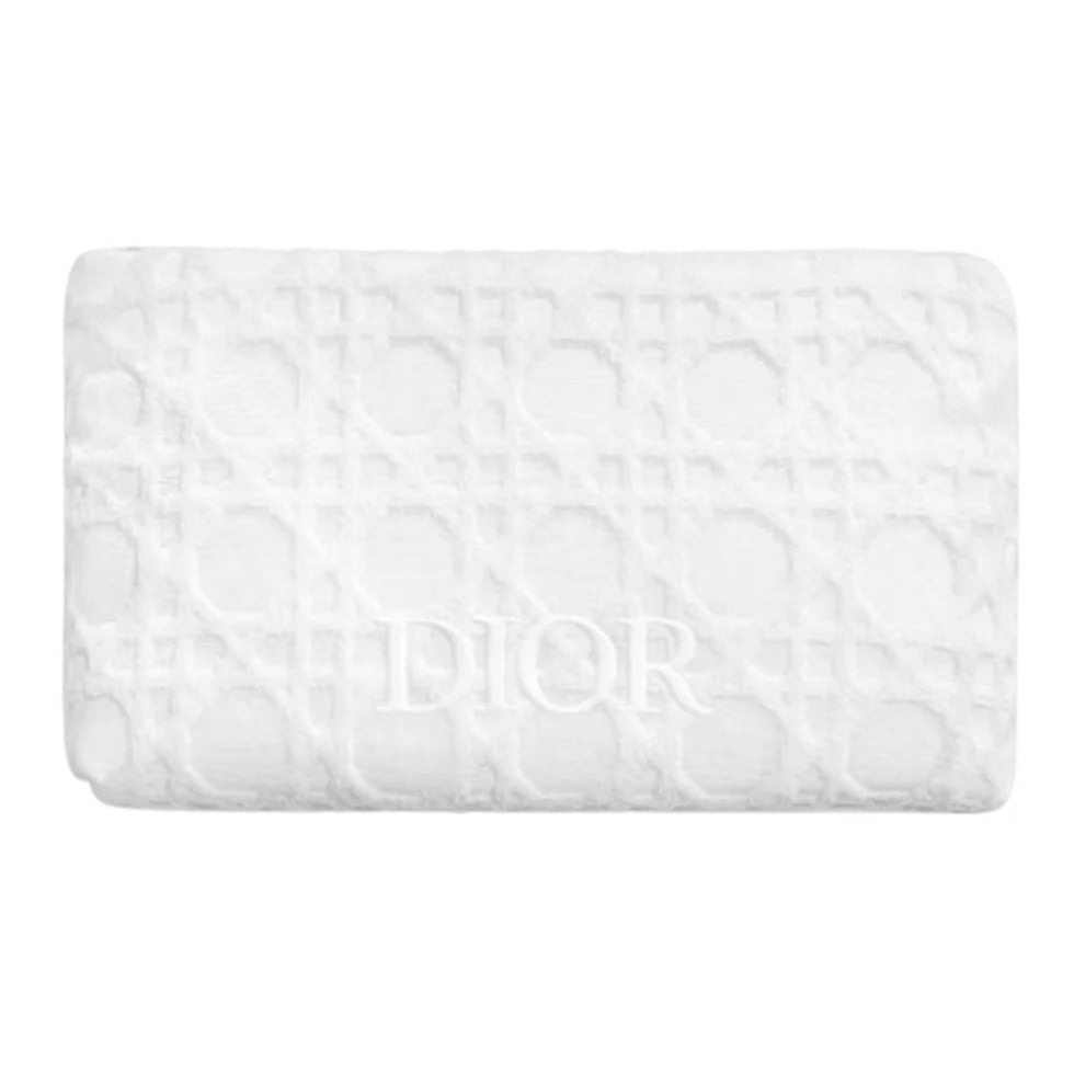 Dior Beauty White Cannage Cosmetic Pouch