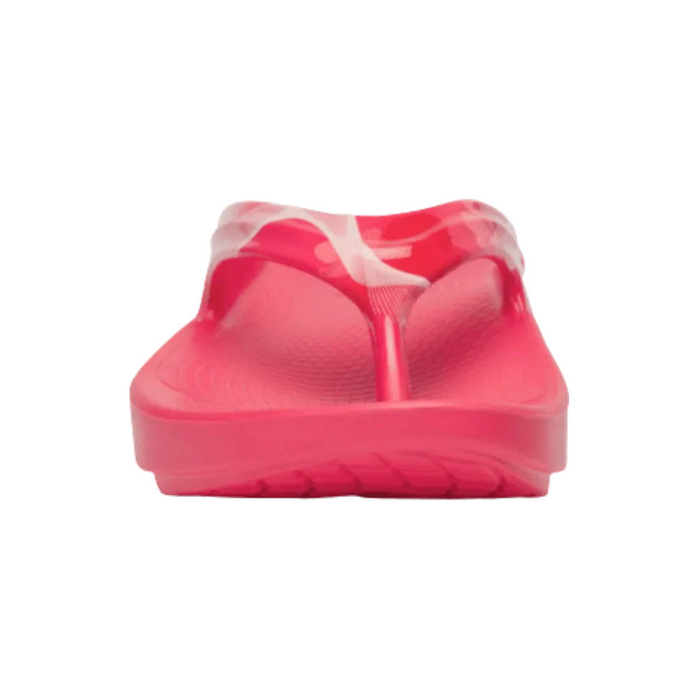 Oofos OOlala Limited Sandal - Neon Berry Breeze