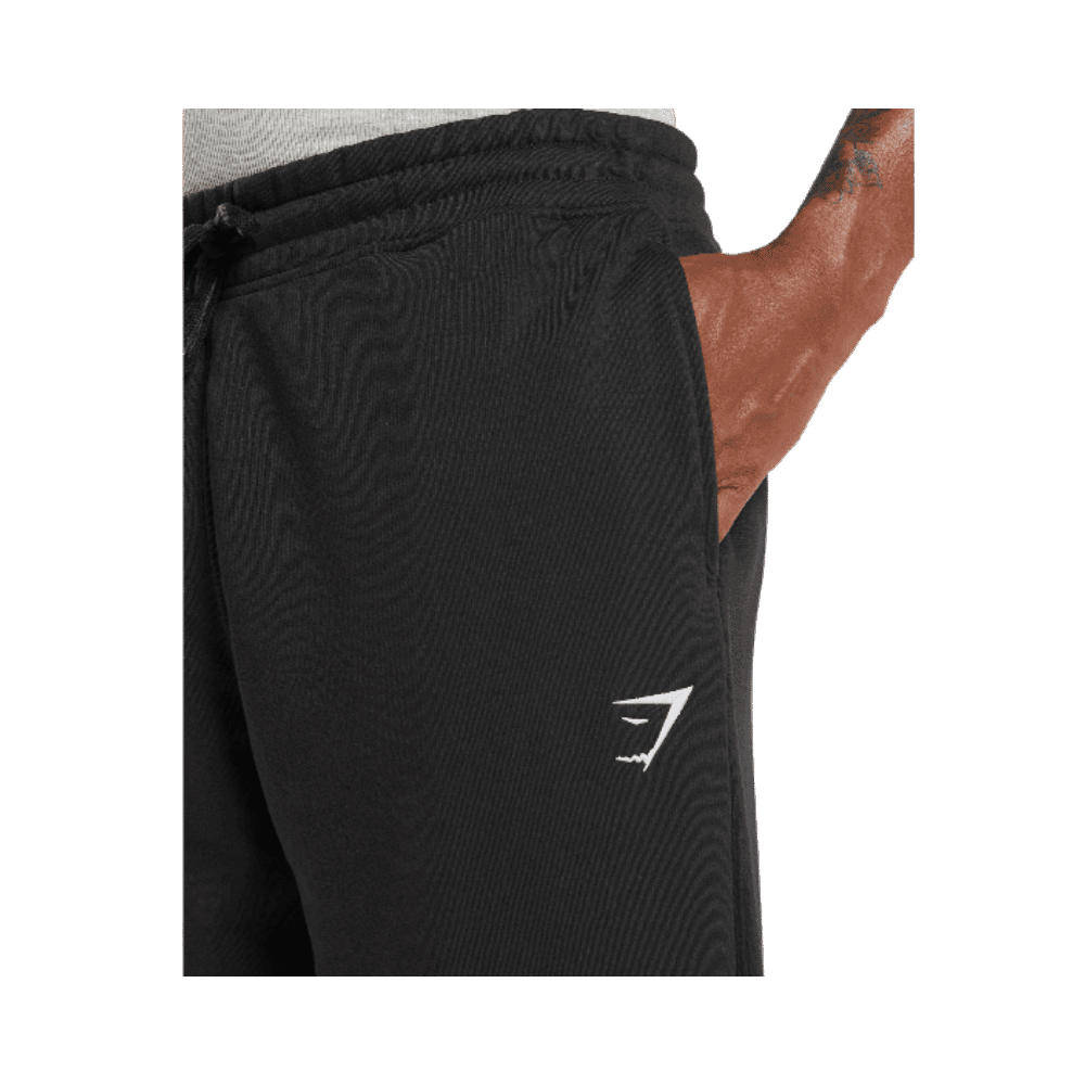 Gymshark Crest Straight Leg Joggers Black