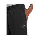 Gymshark Crest Straight Leg Joggers Black