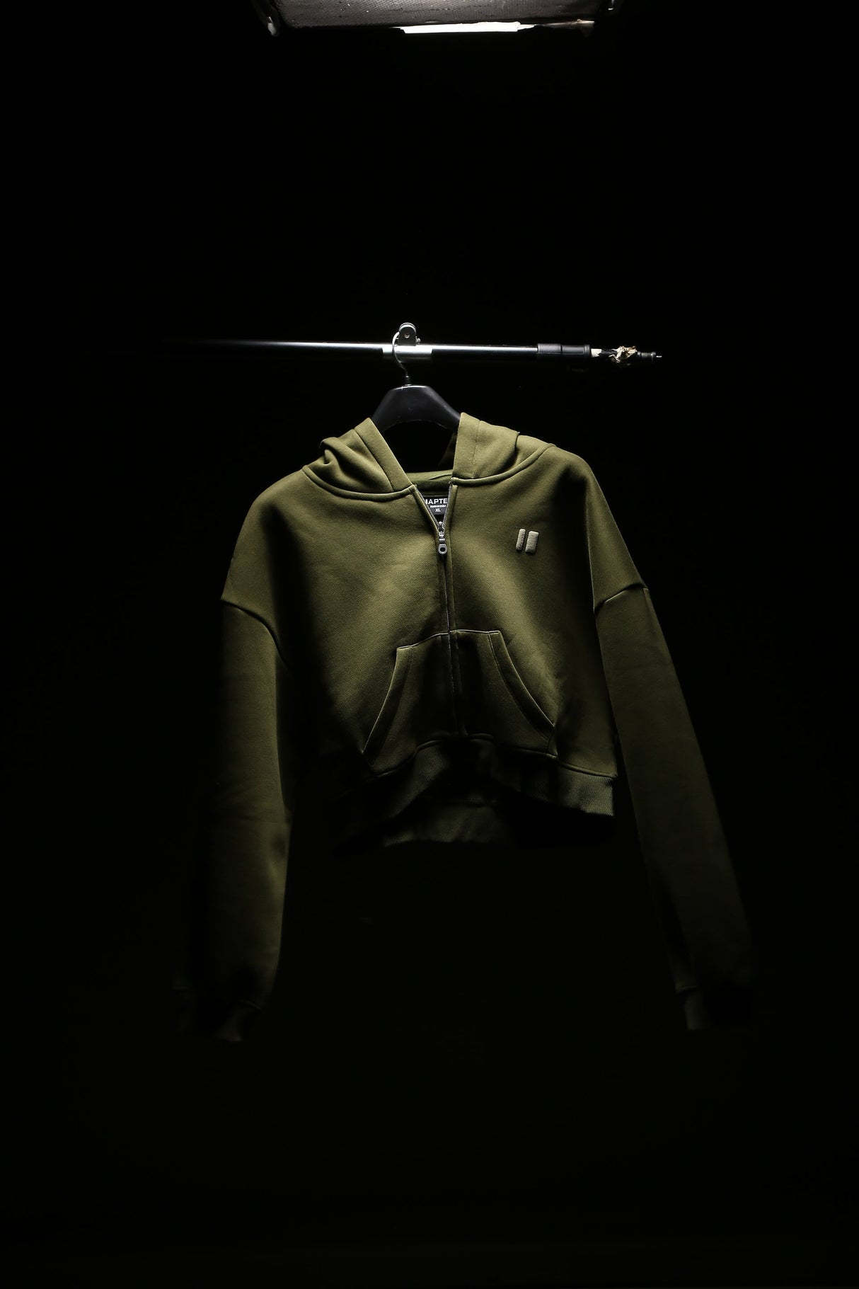 The Everyday Olive Crop Zipper