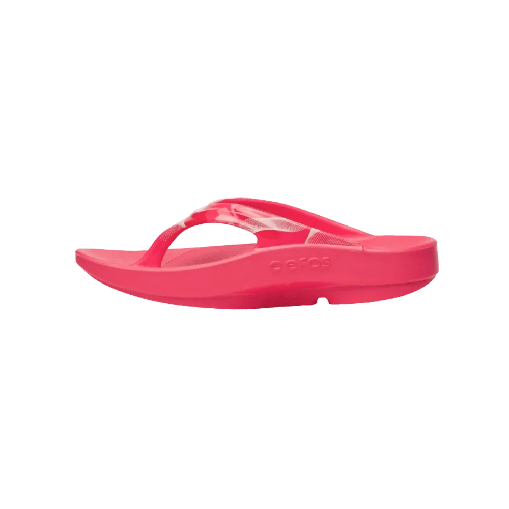 Oofos OOlala Limited Sandal - Neon Berry Breeze