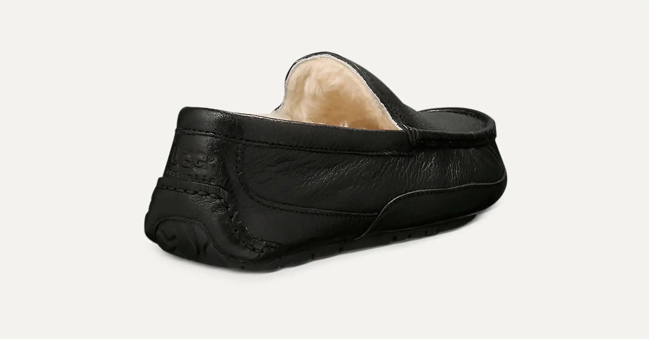 Ugg Ascot Leather Slipper Black