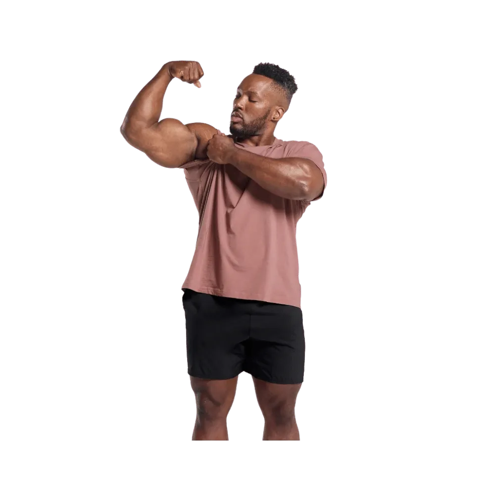 Gymshark Power T-Shirt Oversized Fit Brick Brown