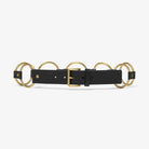 Michael Kors Ring Belt Black-Gold