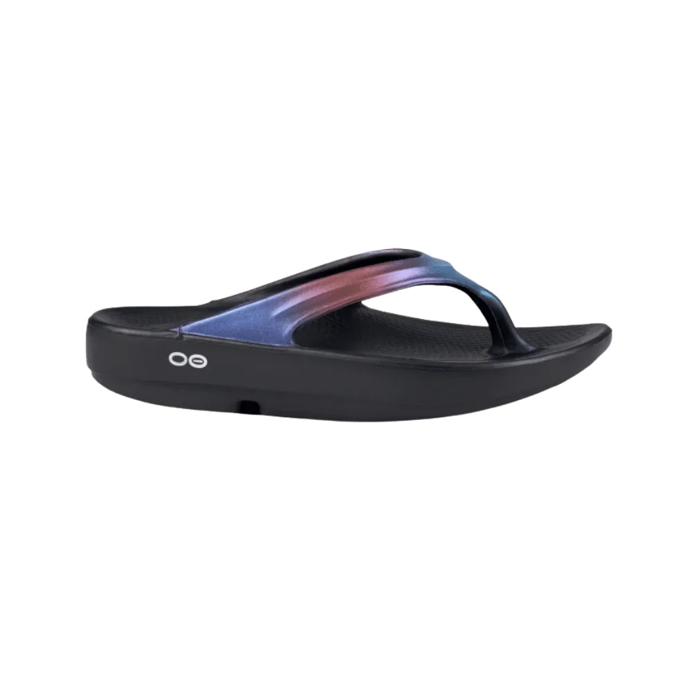 Oofos OOlala Luxe Sandal - Midnight Spectre