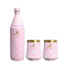 Stanley 1913 X Loveshackfancy Holiday Reserve All Day Wine Set Baby Bow Pink Peppermint 34 OZ