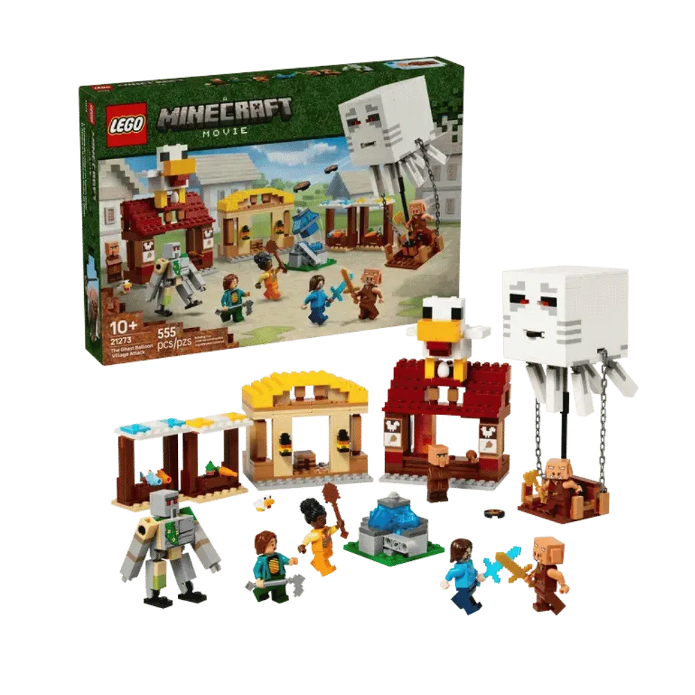 Lego Minecraft The Ghast Balloon Village Attack