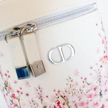 Christian Dior Vanity Pouch Flower White Novelty Limited Japan