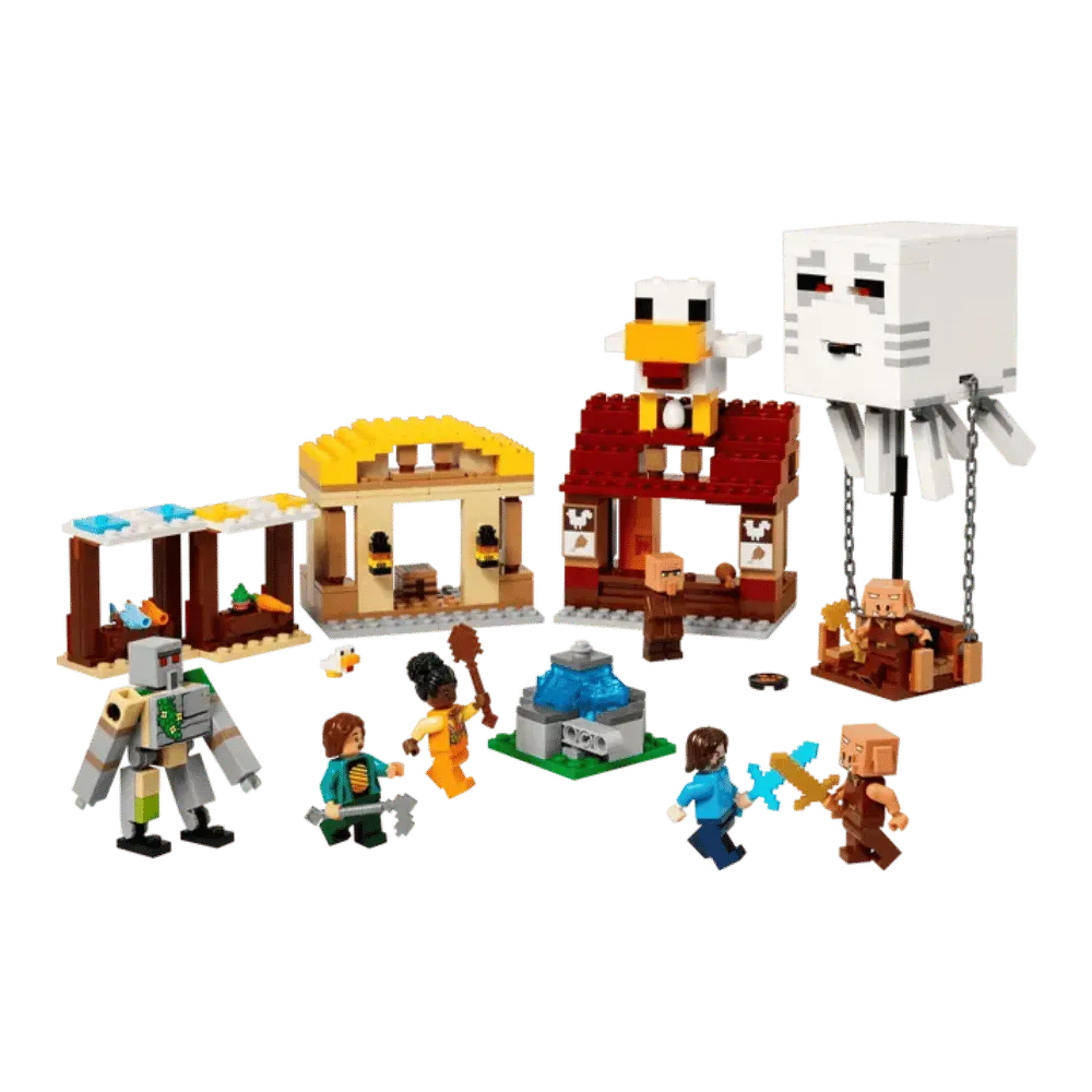 Lego Minecraft The Ghast Balloon Village Attack