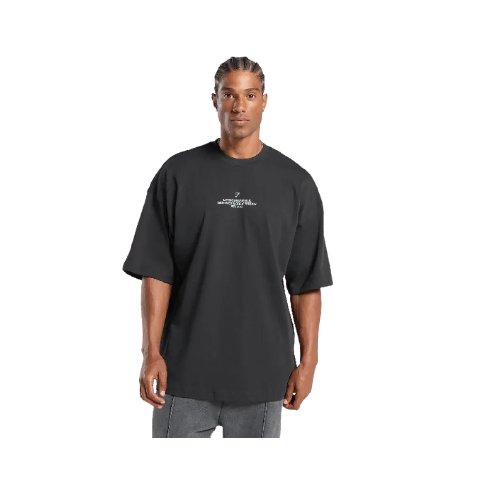 Gymshark Union Jack Lifting Club T-Shirt Black