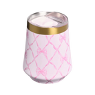 Stanley 1913 X Loveshackfancy Holiday Reserve All Day Wine Set Baby Bow Pink Peppermint 34 OZ