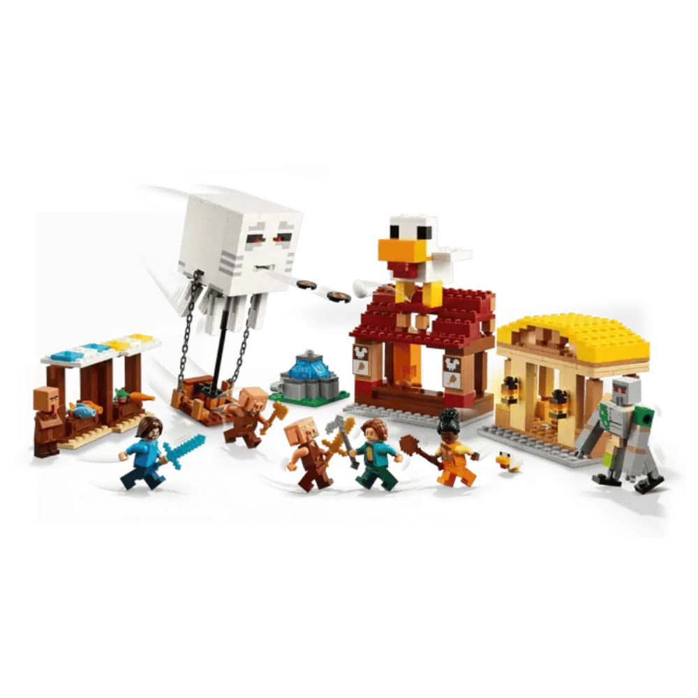 Lego Minecraft The Ghast Balloon Village Attack