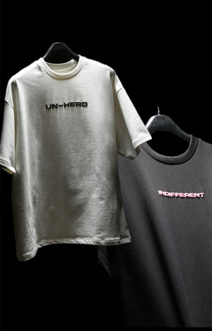 Unherd white indifferent black PACK OF 2