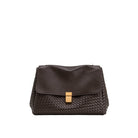 JW PEI Hilary Woven Shoulder Bag - Dark Brown