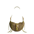 JW PEI Tessa Suede Shoulder Bag - Dark Olive