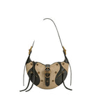 JW PEI Tessa Faux Suede Studded Shoulder Bag - Khaki Green
