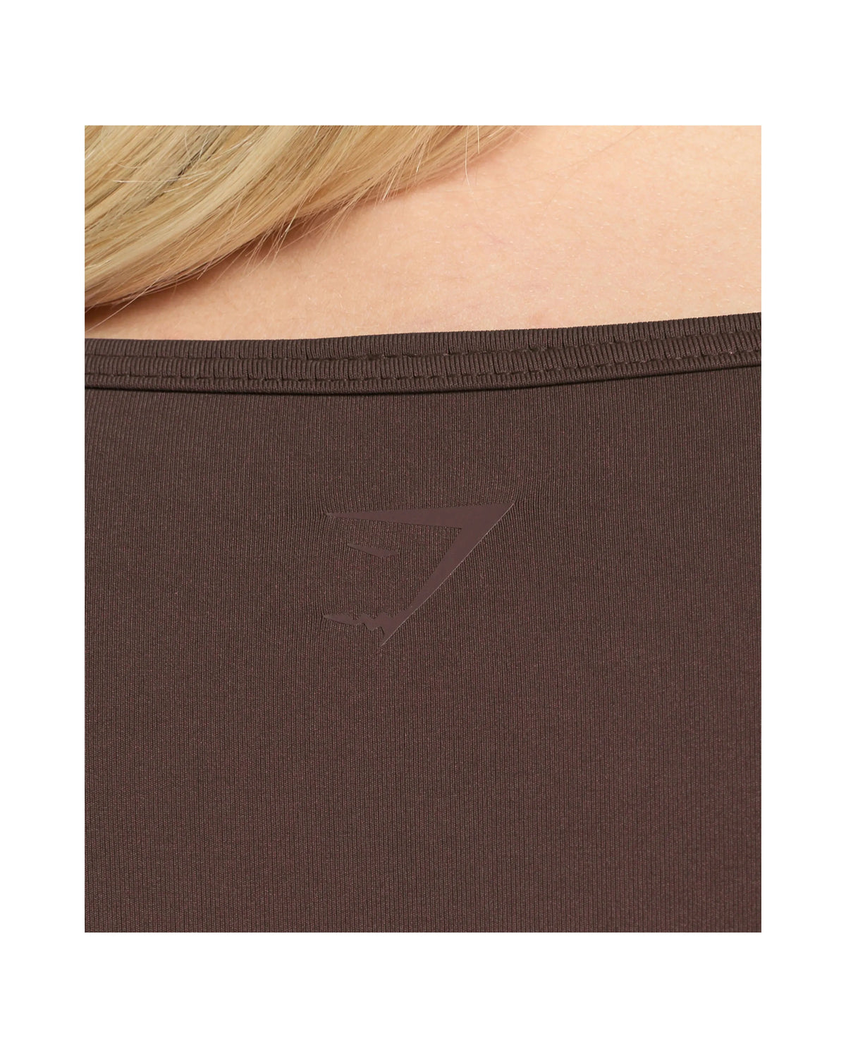 Gymshark Contrast Seamless Crop Top Heritage Brown