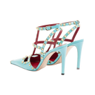 Valentino Rockstud Kidskin Pumps 100mm Azure