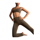 Nike X Skims Matte Women's High-Waisted Slim Flared Leggings Dark Sepia