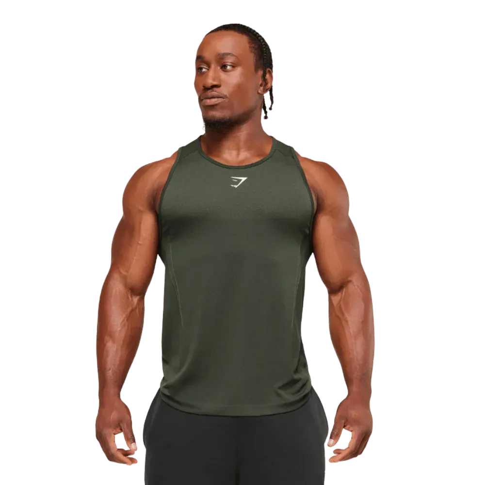Gymshark Shadow Seamless Stringer Trail Green