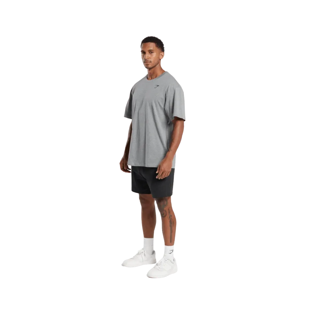 Gymshark Essential Oversized T-Shirt Charcoal Grey Marl