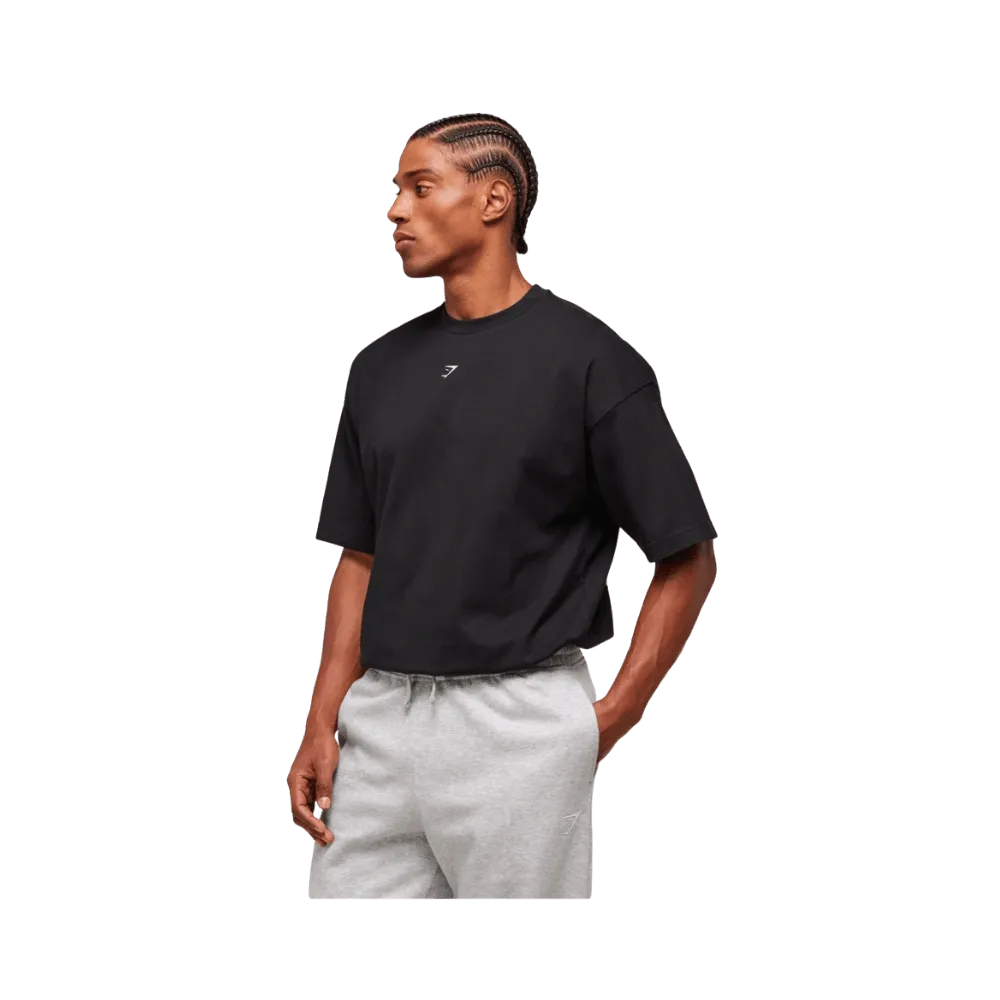 Gymshark Lifting Club Flex T-Shirt Oversized Fit Black
