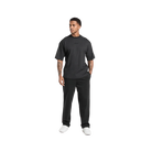 Gymshark Waffle Oversized T-Shirt Oversized Fit Black