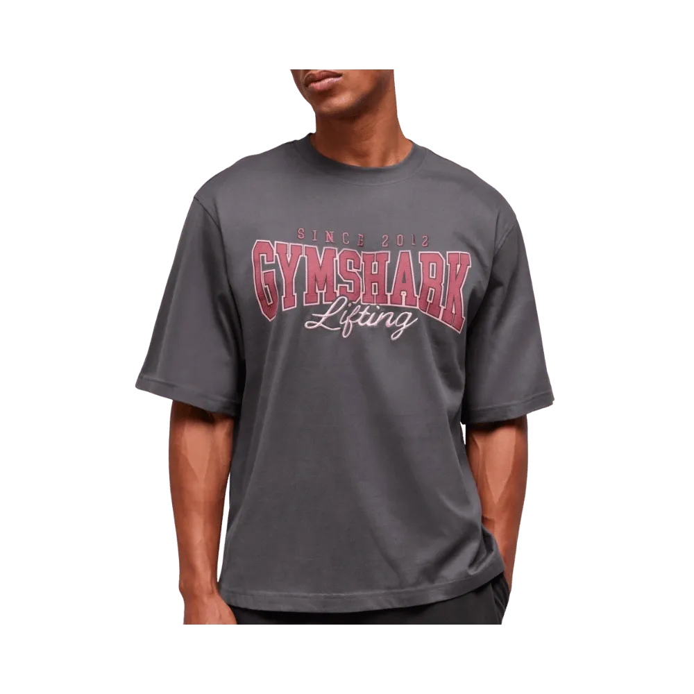 Gymshark Lifting Essentials T-Shirt Oversized Fit Onyx Grey