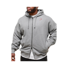 Gymshark Power Zip Up Hoodie Oversized Fit Charcoal Core Marl