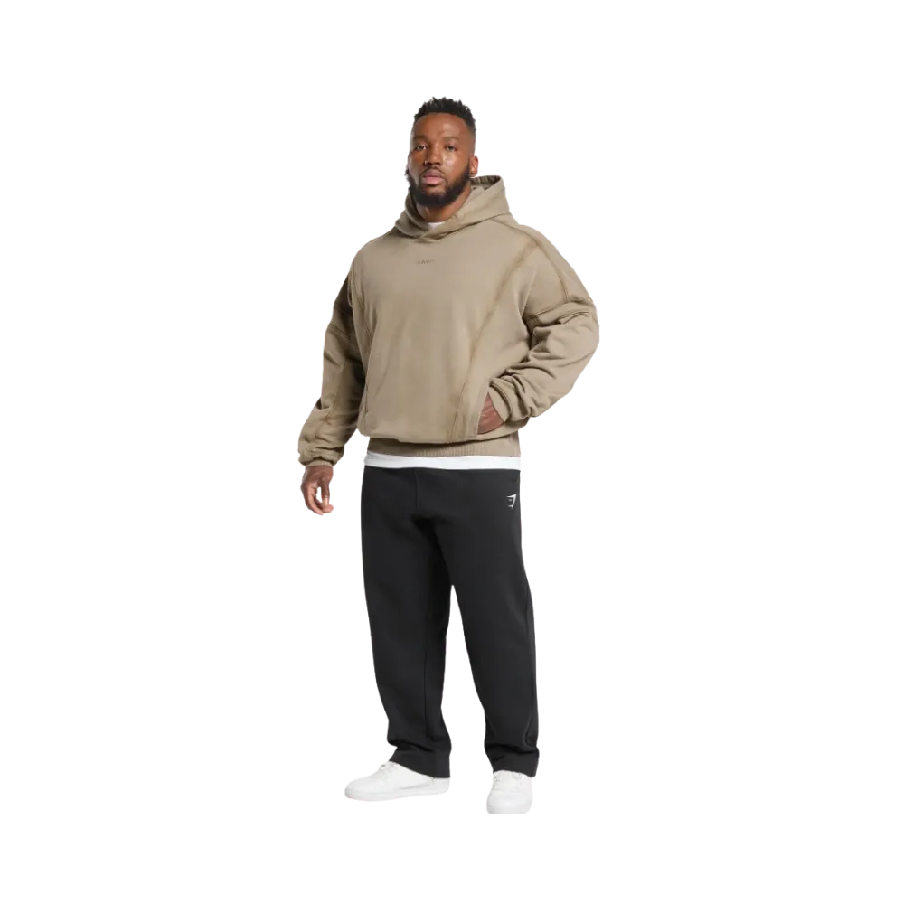 Gymshark Heavyweight Hoodie Oversized Lifestyle Brown