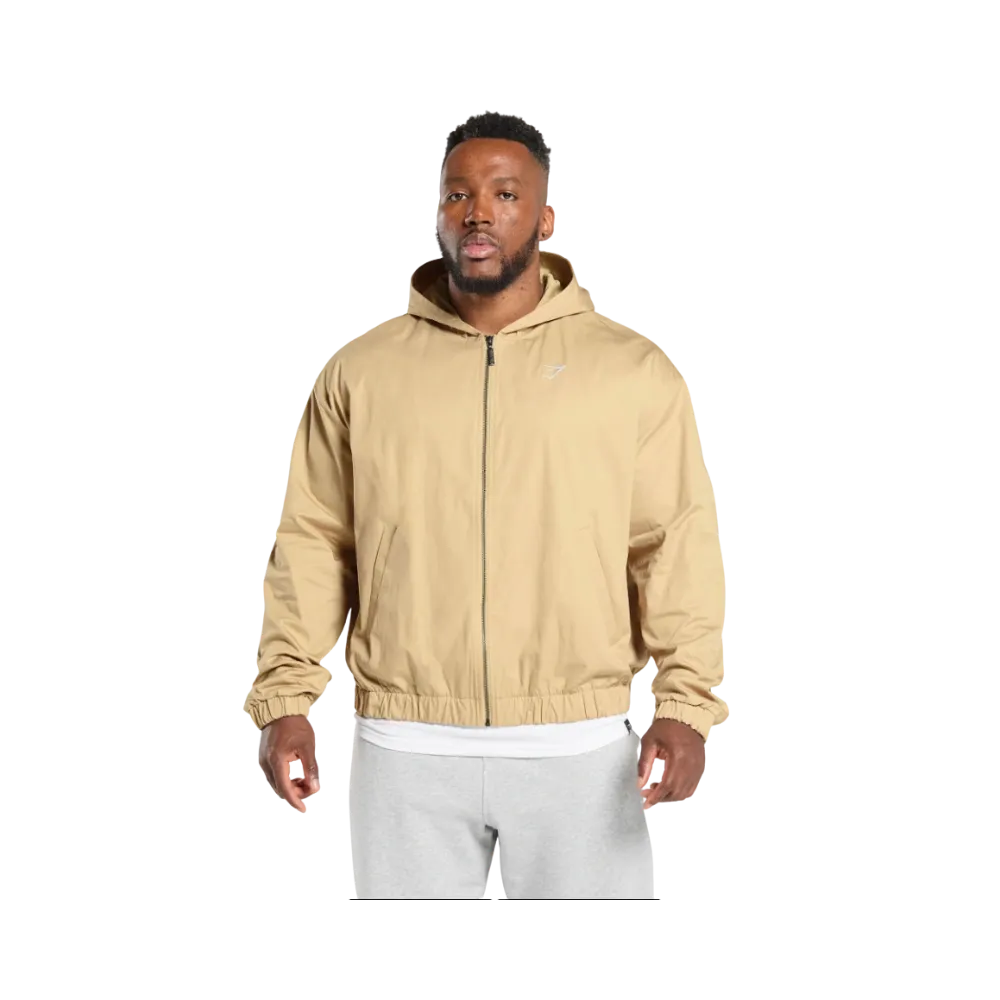 Gymshark Oversized Hooded Jacket Sand Beige