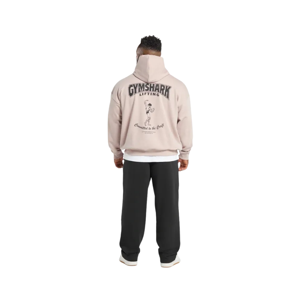 Gymshark Committed to the Craft Hoodie Oversized Fit Muted Pink