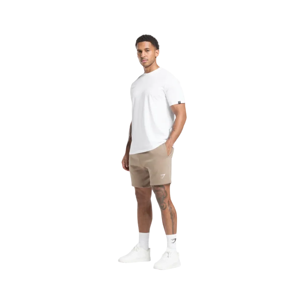 Gymshark Crest 7" Shorts Slim Fit Lifestyle Brown