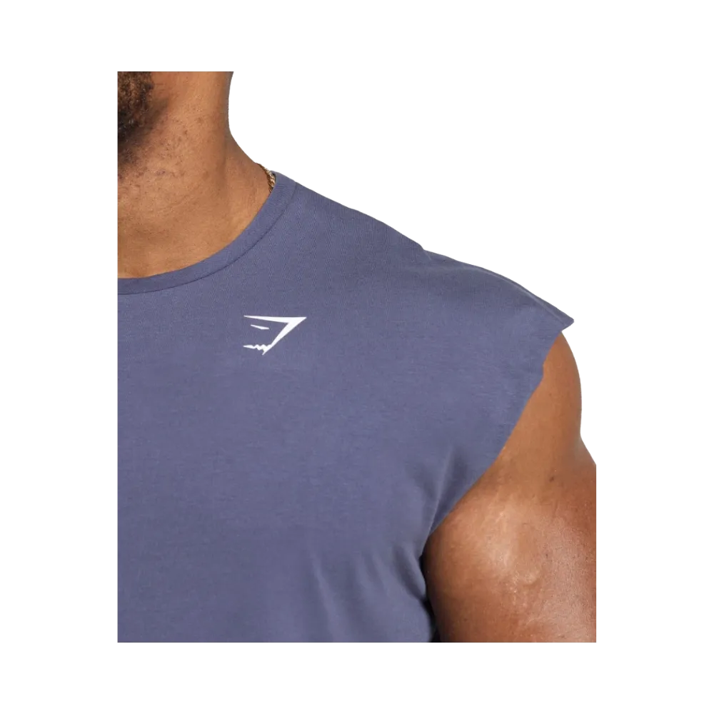 Gymshark Critical Cut Off Tank Slim Fit Weighted Purple