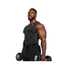 Gymshark Geo Seamless Tank Slim Fit Black/Charcoal Grey