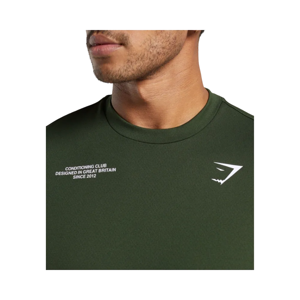 Gymshark Conditioning Club Tank Oversized Fit Trail Green
