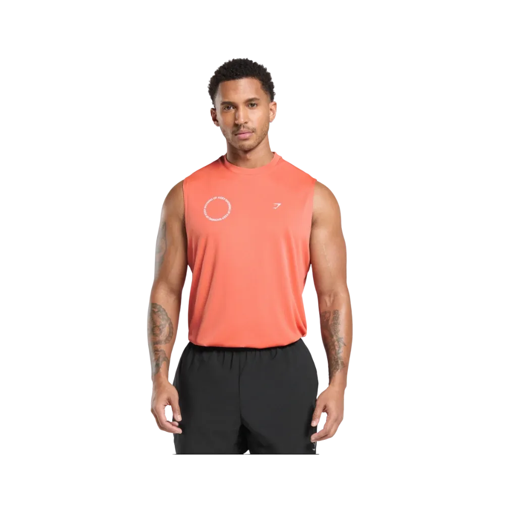 Gymshark Keep Showing Up Tank Oversized Fit Muted Coral