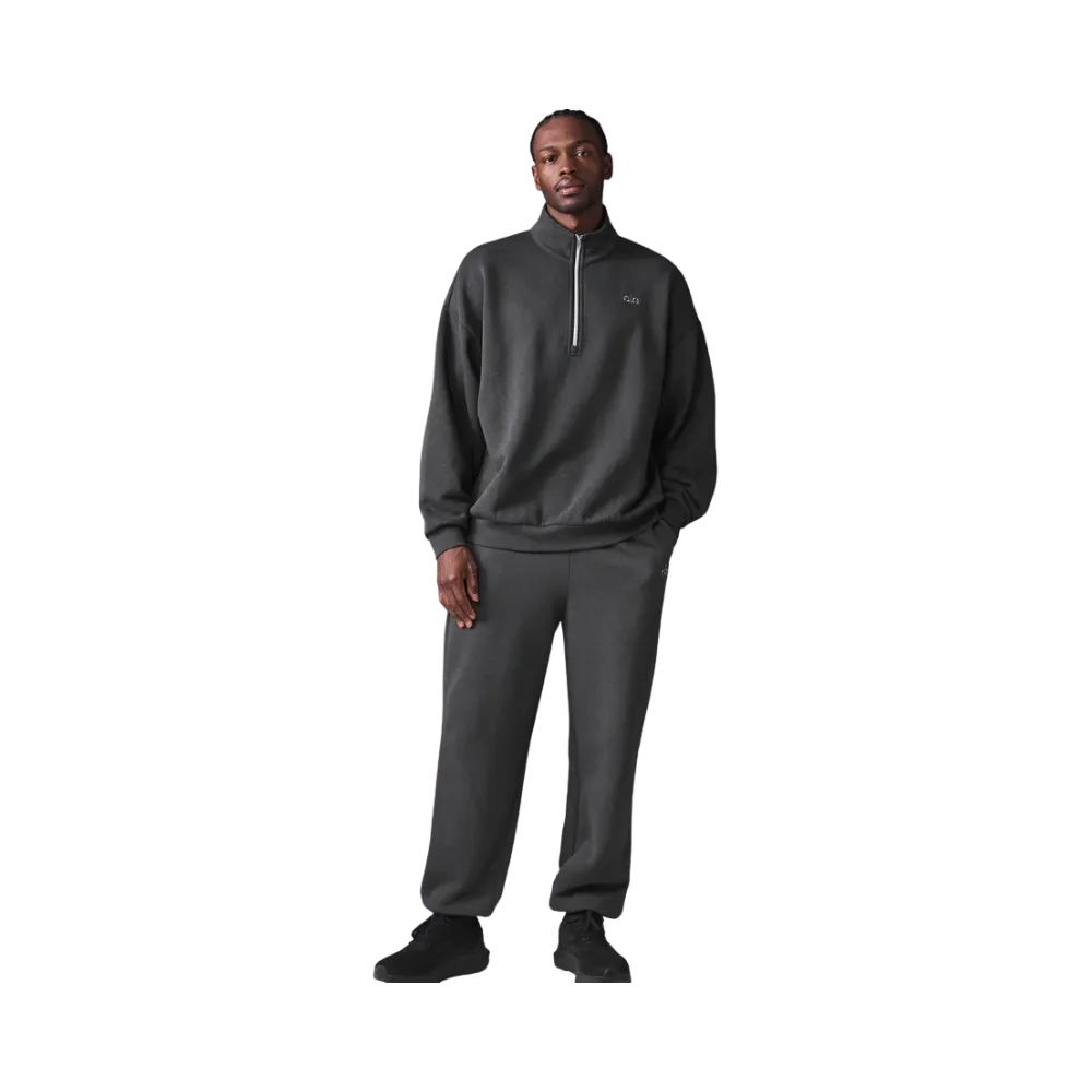 Alo Men's Accolade 1/4 Zip Pullover Anthracite
