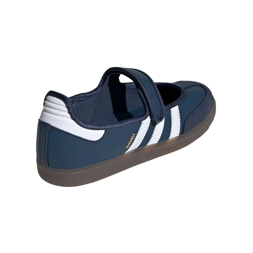 Adidas Samba Mary Jane 'Crew Navy White Gold Metallic'