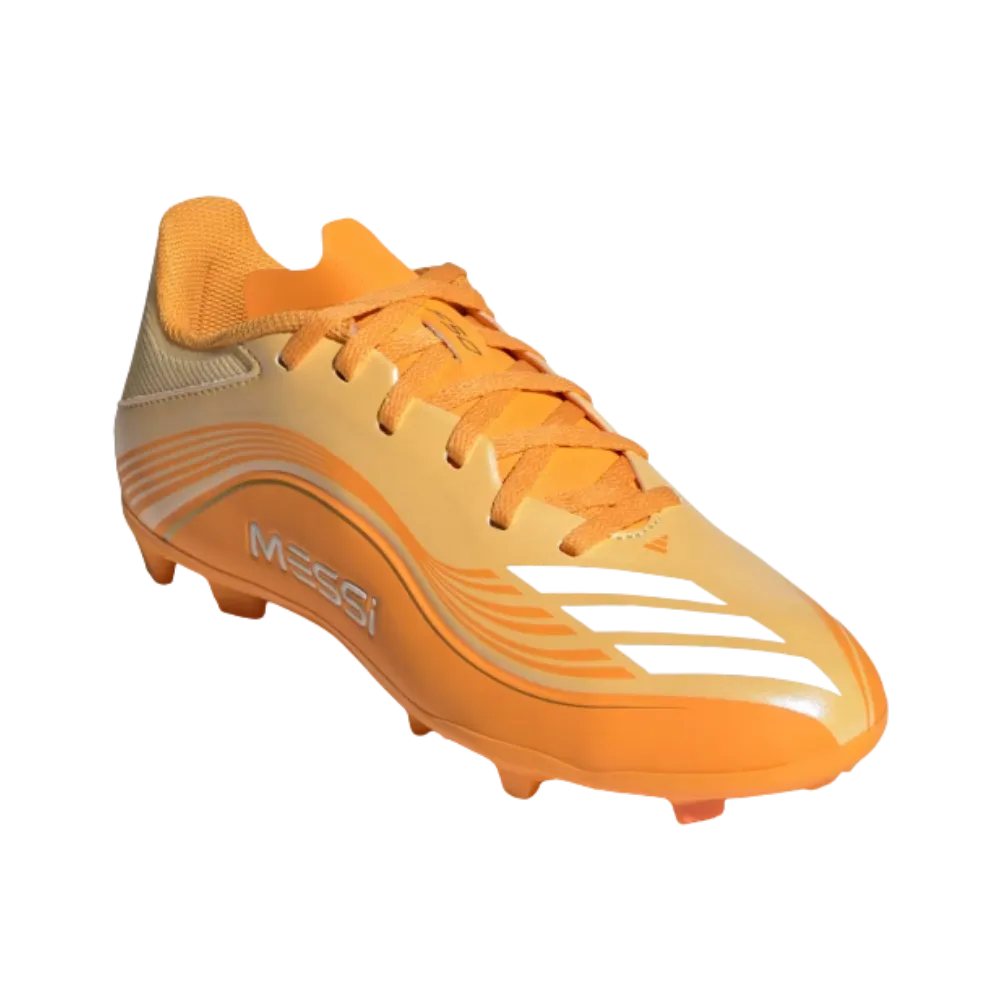 Adidas F50 Messi League Firm Multi Ground Soccer Cleats Kids Pure Tangerine