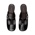 Tory Burch Violet T-Strap Heeled Mule Perfect Black