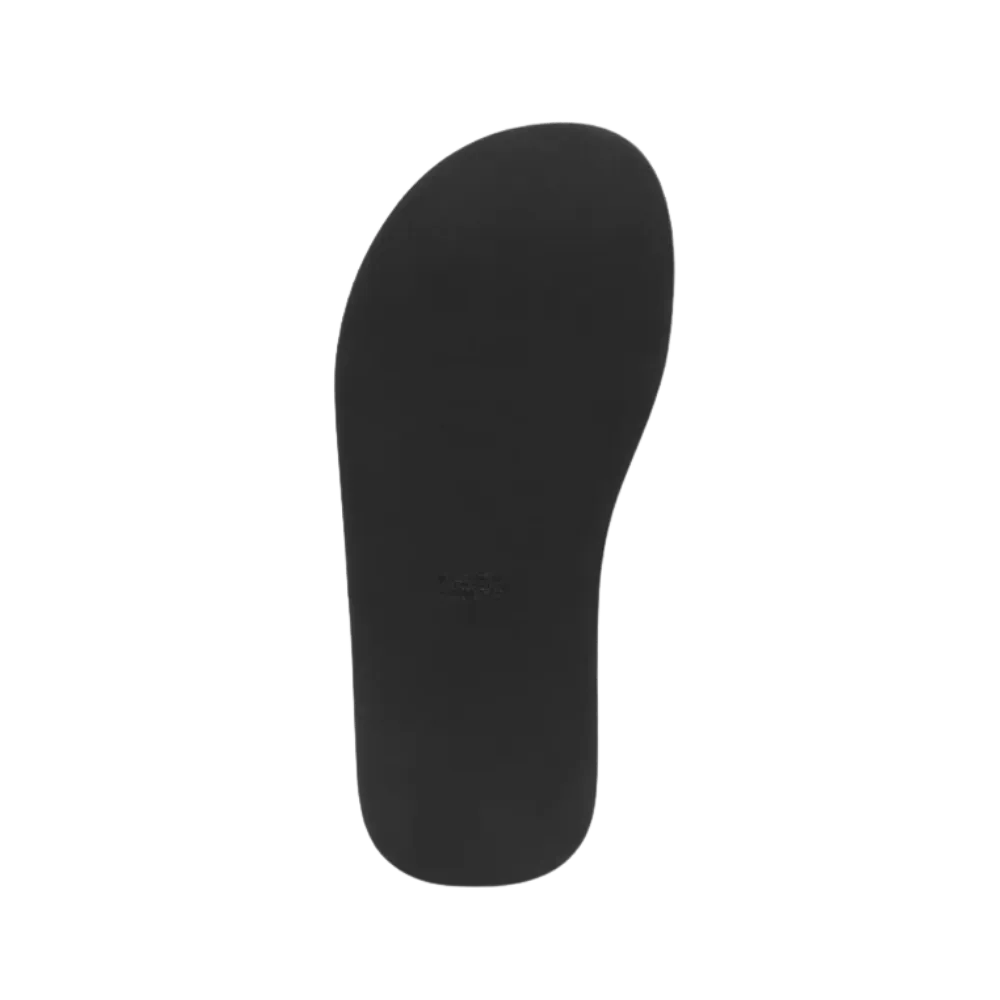 Coach Sculpted C Platform Thong Black