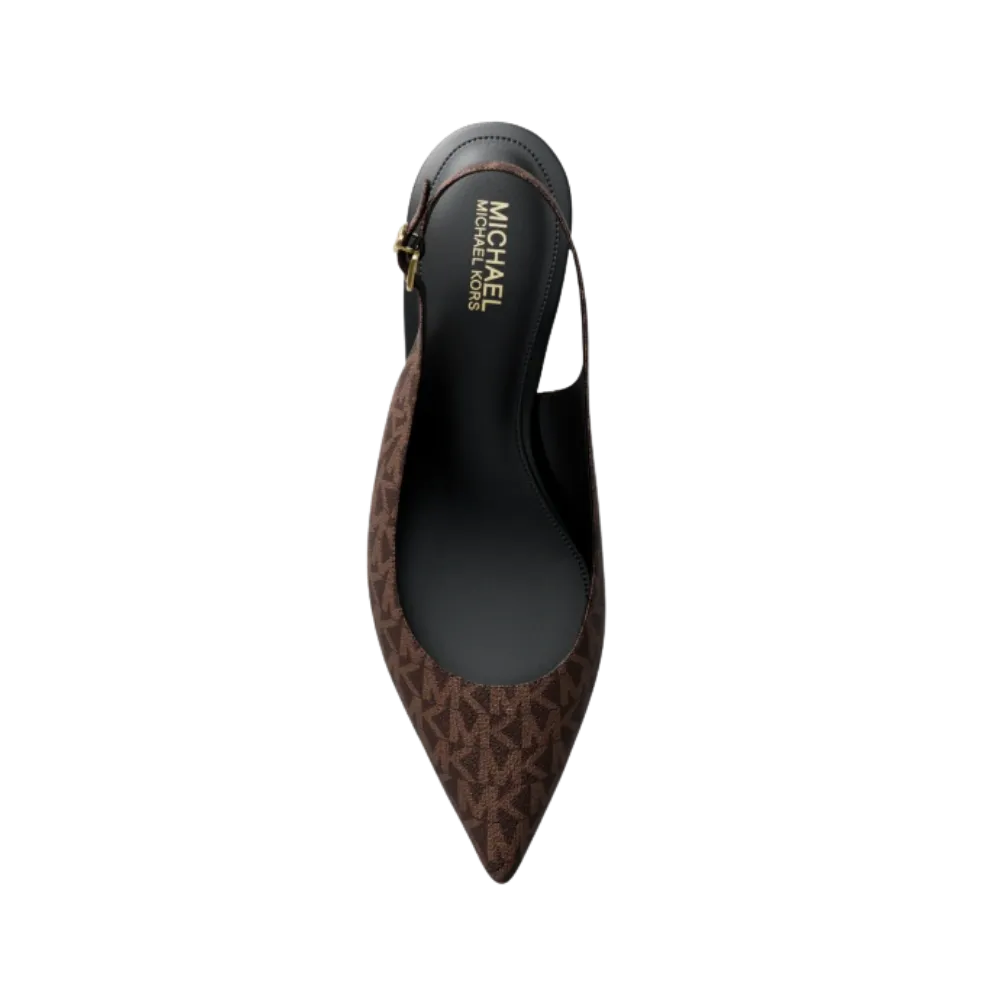 Michael Kors Amali Signature Logo Pump Brown