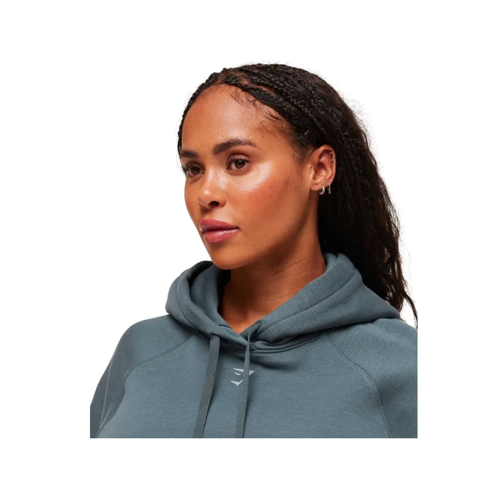Gymshark Gritty Muscle Mommy Graphic Hoodie Titanium Blue