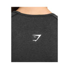 Gymshark Vital Scoop Neck Top Black Marl
