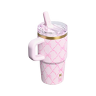 Stanley 1913 x LoveShackFancy Holiday The Quencher Details ProTour Tumbler Set 2-pack Baby Bow Pink Peppermint