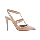 Valentino Rockstud Ankle Strap Pump 100mm Poudre